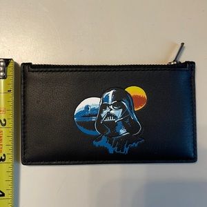 NWT COACH Darth Vader leather slim wallet